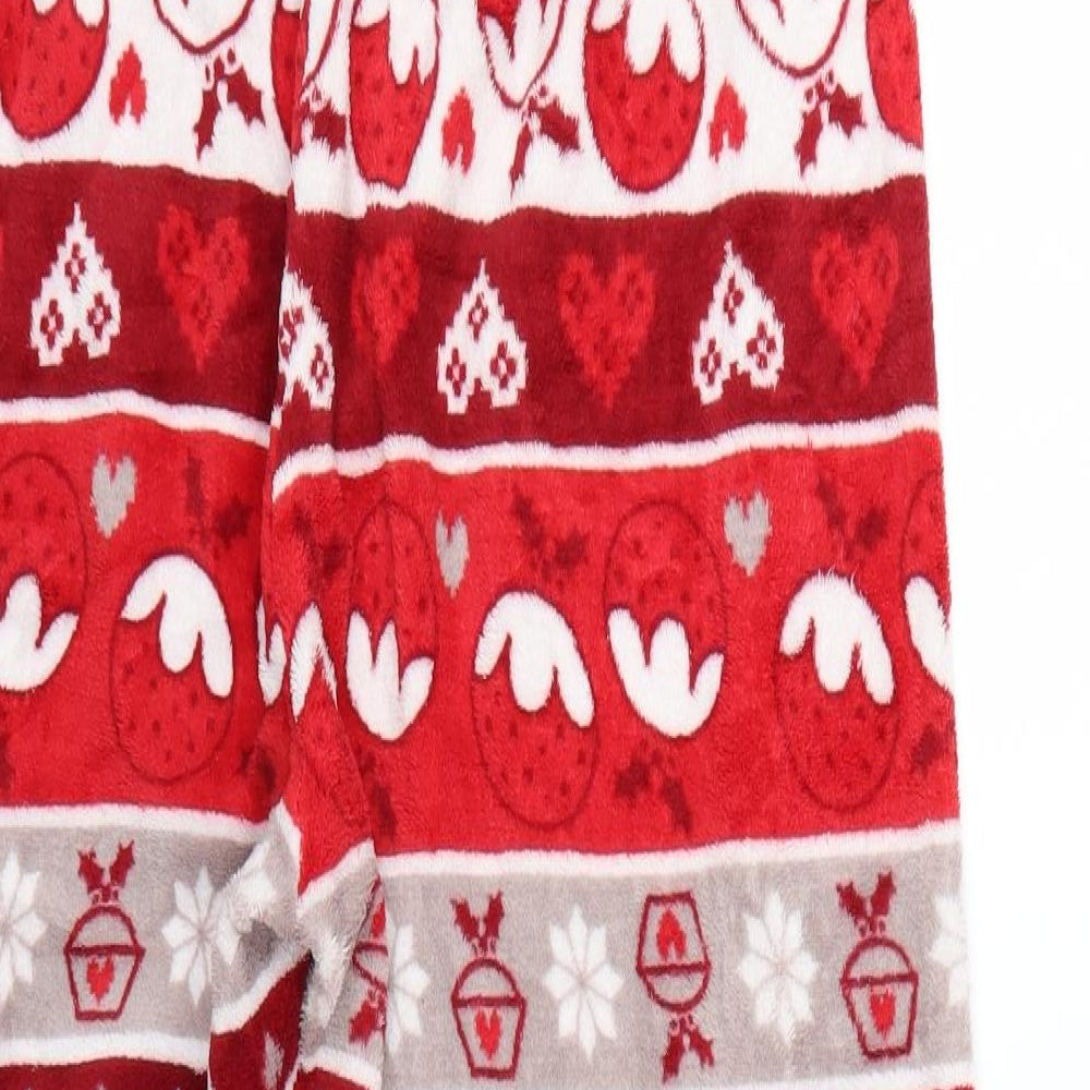 Love to Lounge Womens Multicoloured Geometric  Babydoll Pyjama Pants Size 14  - Christmas