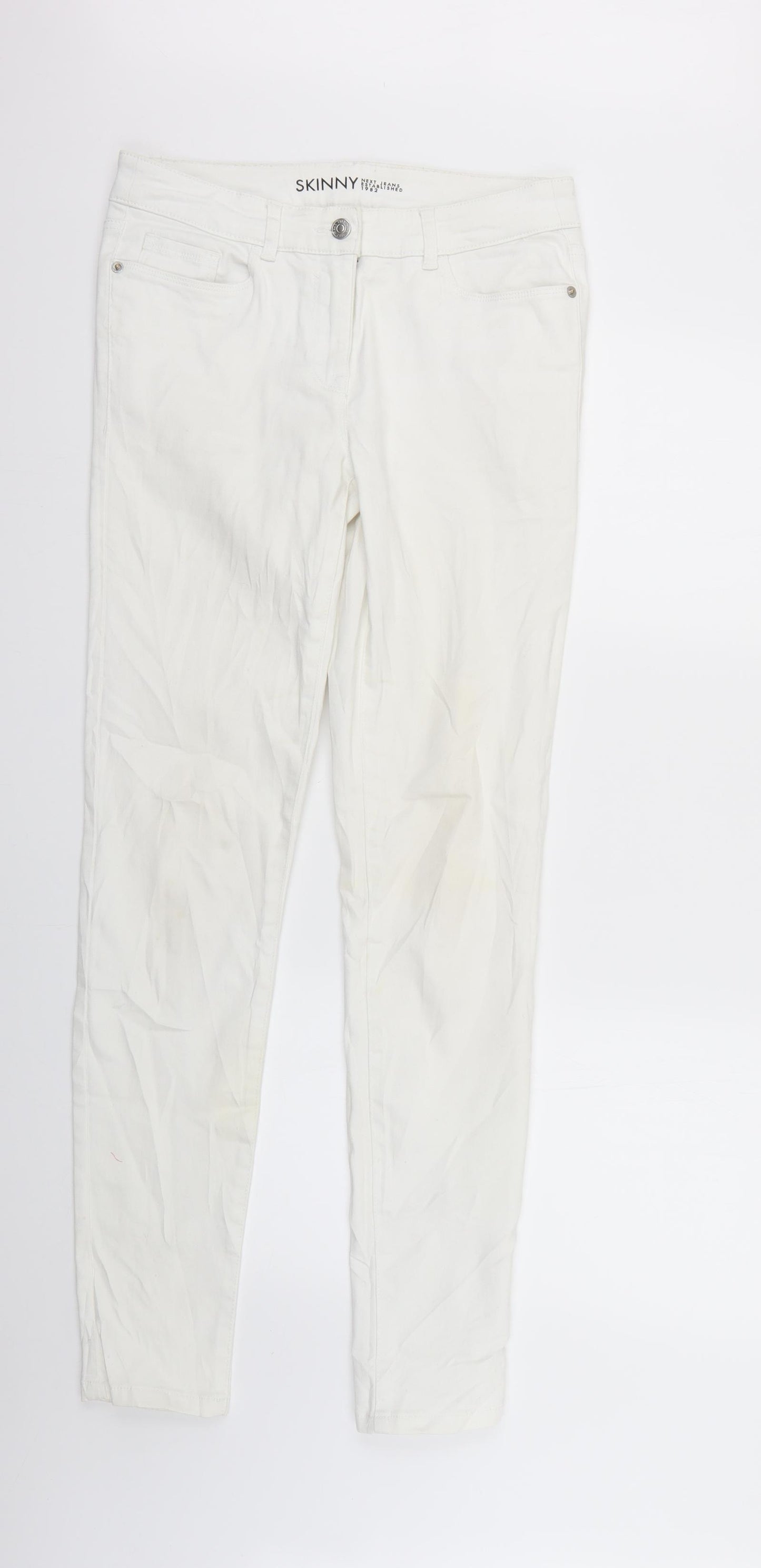 NEXT Womens White   Skinny Jeans Size 10