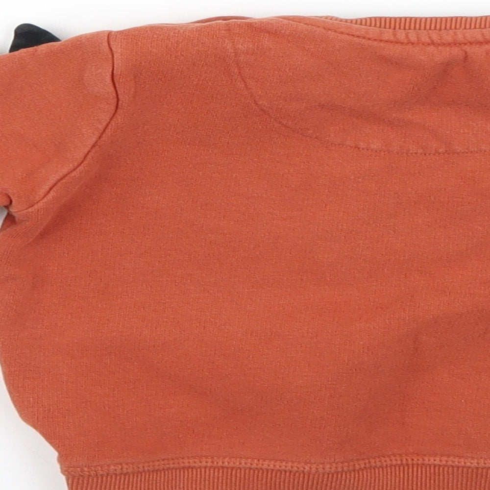 F&F Baby Orange Geometric  Pullover Jumper Size 12-18 Months