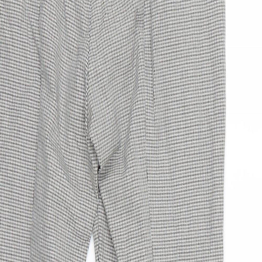 Marks and Spencer Womens Multicoloured Check  Trousers  Size 12 L27 in