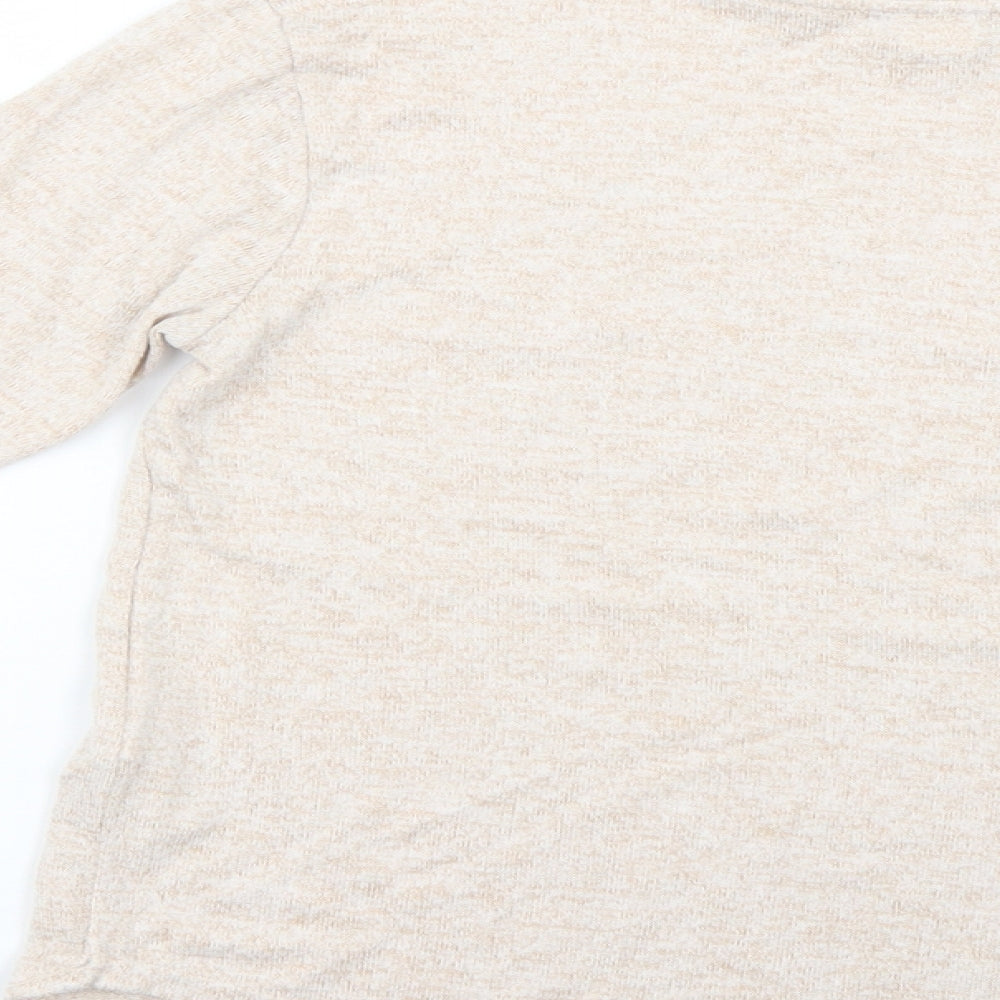 Primark Girls Beige Geometric  Basic T-Shirt Size 10-11 Years