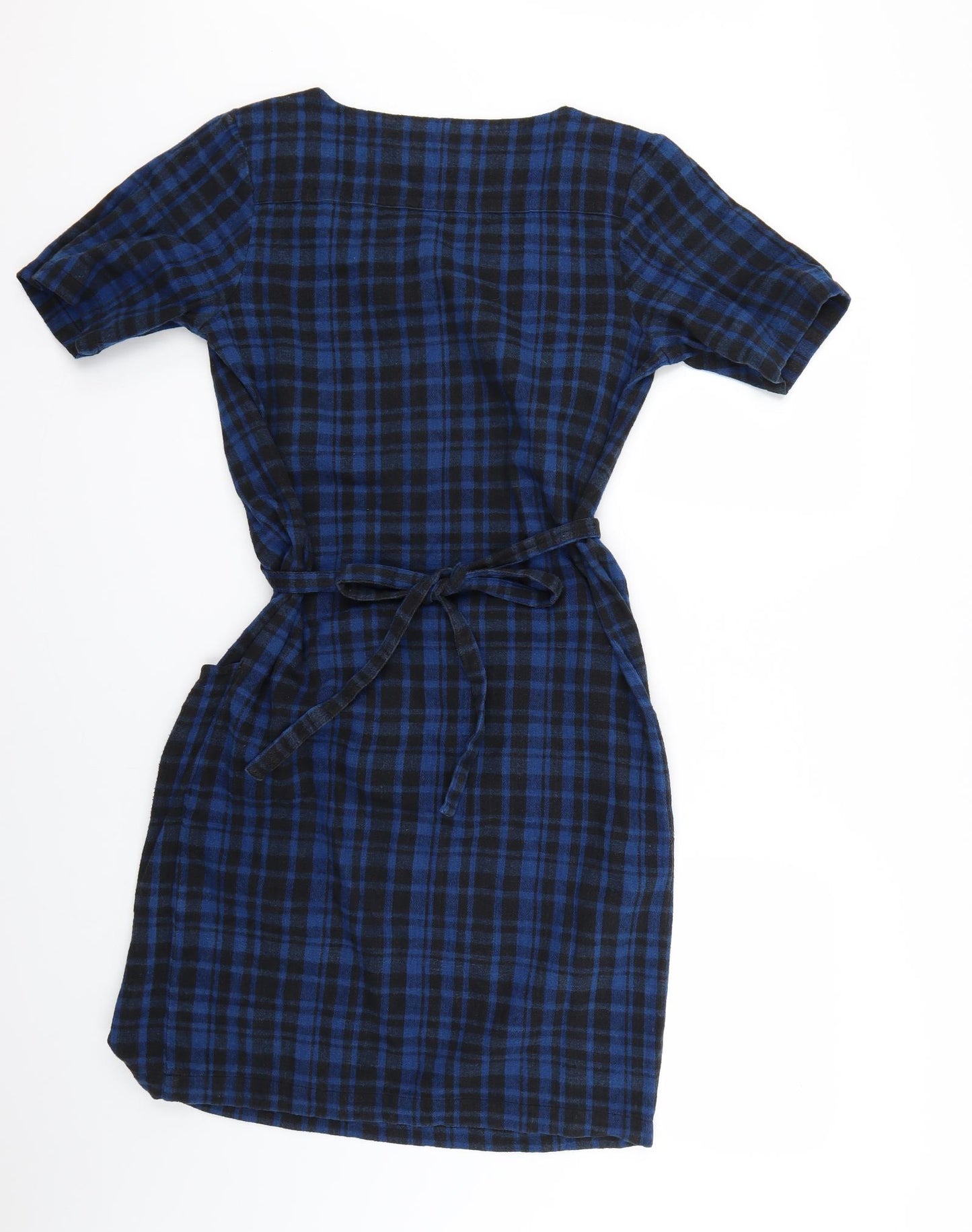 People Tree Womens Multicoloured Check  Skater Dress  Size 12