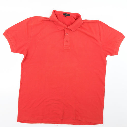 George Mens Red    Polo Size L