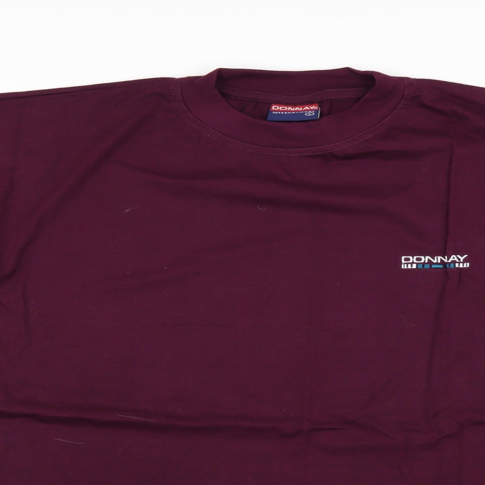 Donnay Mens Purple    T-Shirt Size L