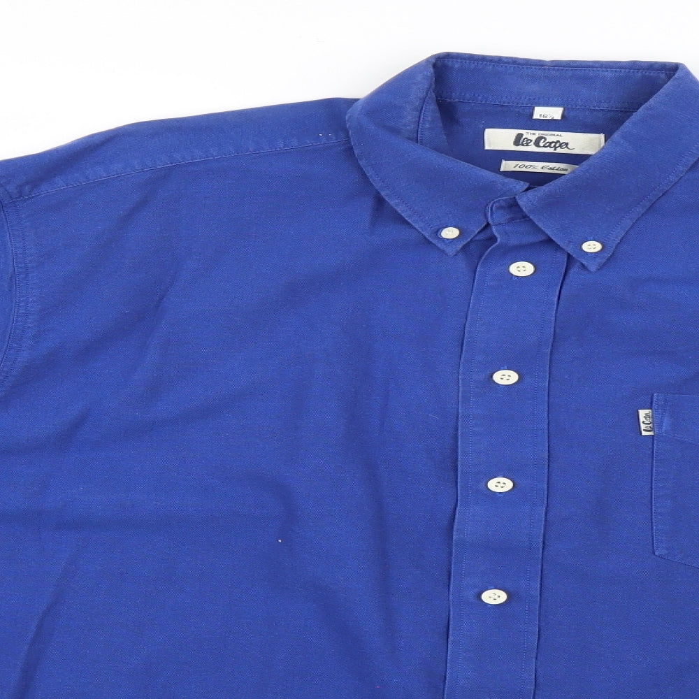 Lee Cooper Mens Blue    Dress Shirt Size 16.5