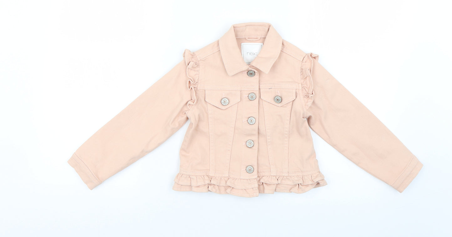 NEXT Girls Pink   Jacket Coat Size 3 Years