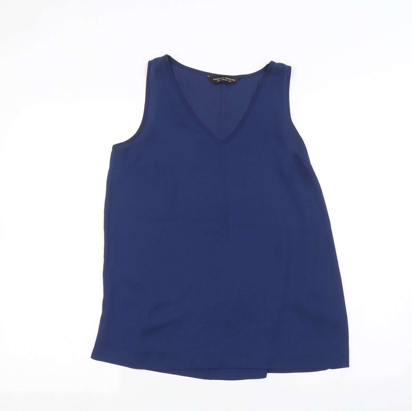 Dorothy Perkins Womens Blue   Basic Blouse Size 8