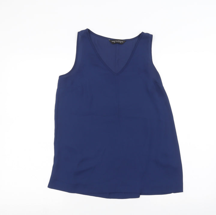 Dorothy Perkins Womens Blue   Basic Blouse Size 8