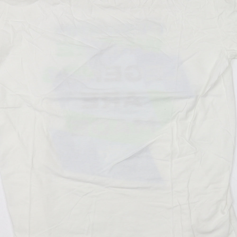 Gilden Womens White   Basic T-Shirt Size L