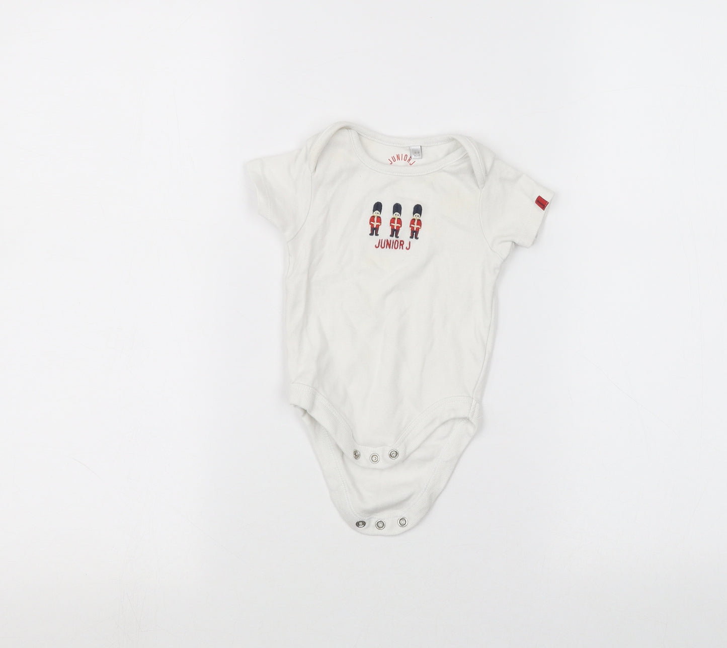 Junior J Baby White   Babygrow One-Piece Size 3-6 Months