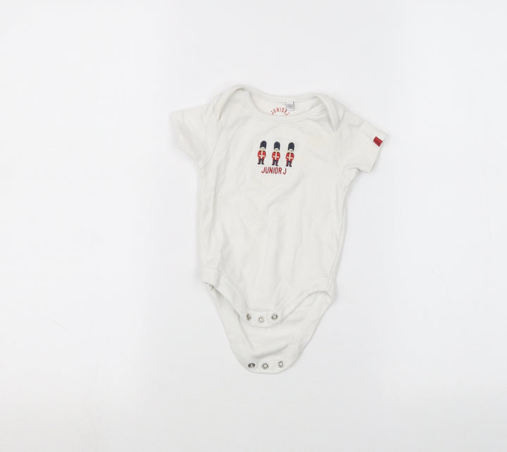 Junior J Baby White   Babygrow One-Piece Size 3-6 Months