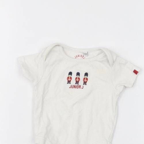 Junior J Baby White   Babygrow One-Piece Size 3-6 Months