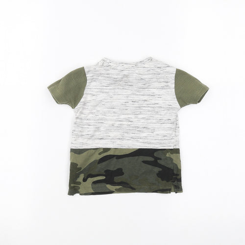 Primark Baby Green Camouflage  Basic T-Shirt Size 12-18 Months