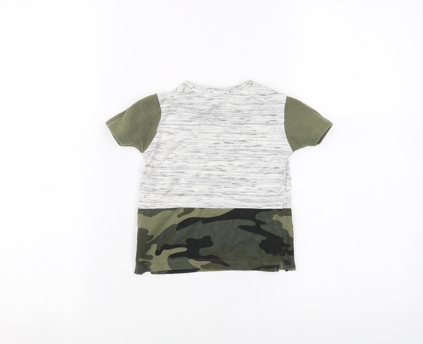 Primark Baby Green Camouflage  Basic T-Shirt Size 12-18 Months