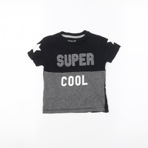 Primark Baby Black   Basic T-Shirt Size 12-18 Months