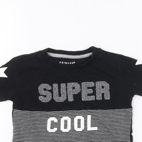 Primark Baby Black   Basic T-Shirt Size 12-18 Months