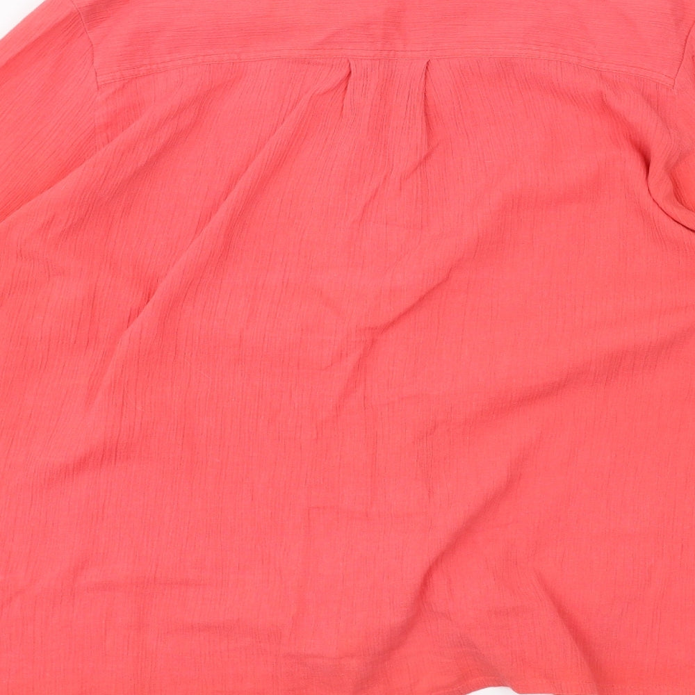 DASH Womens Pink   Basic Button-Up Size 14