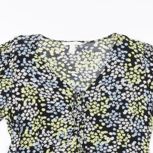 H&M Womens Black   Basic T-Shirt Size 12