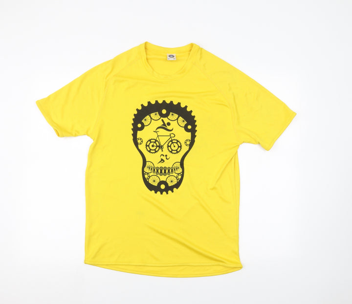Starworld Mens Yellow T-Shirt Size M