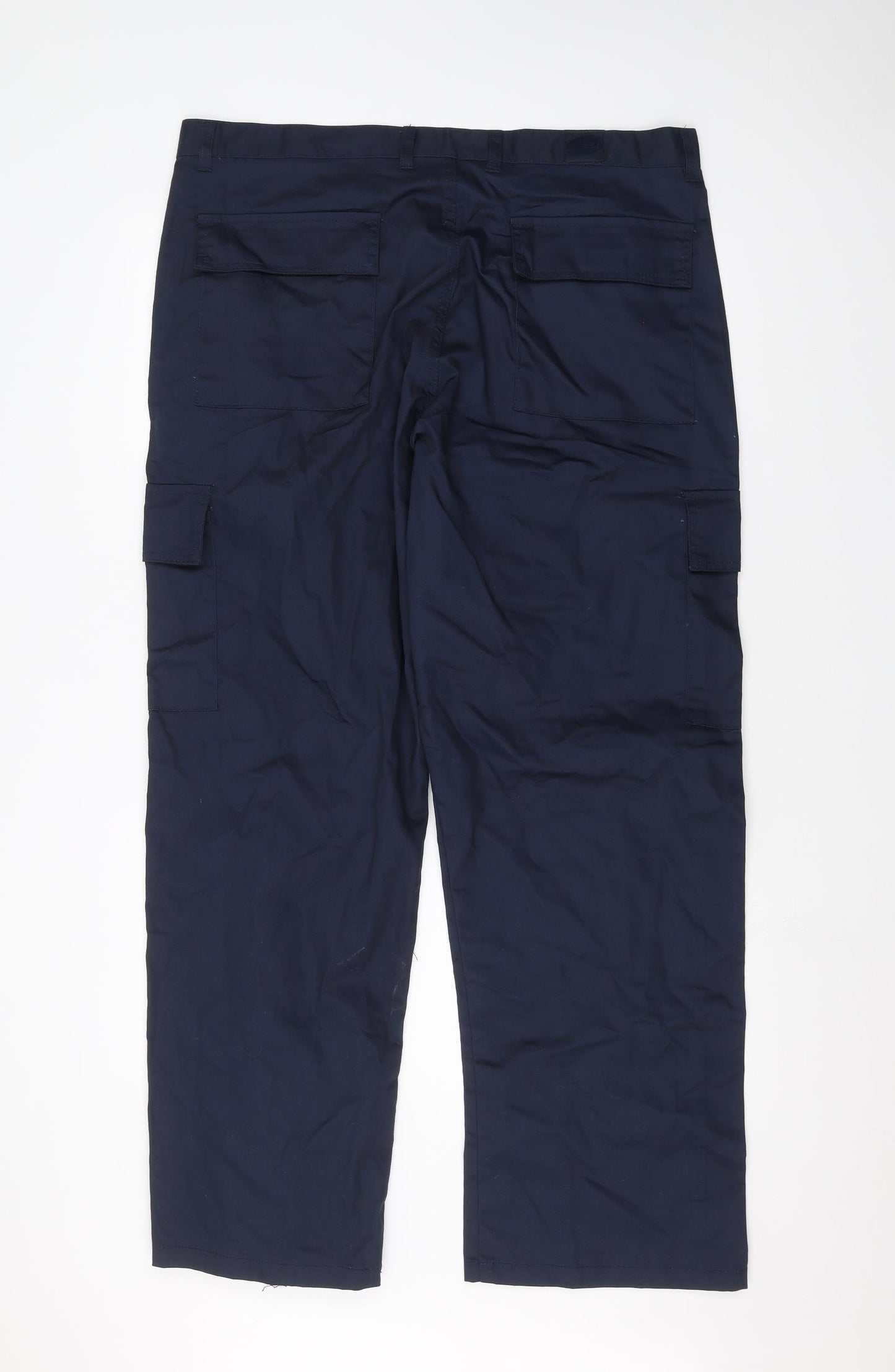 Uneek Mens Blue   Cargo Trousers Size 38 in L30 in