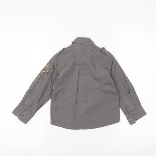 Feu Follet Baby Grey   Basic Button-Up Size 24 Months