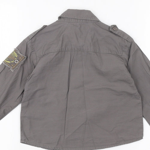 Feu Follet Baby Grey   Basic Button-Up Size 24 Months