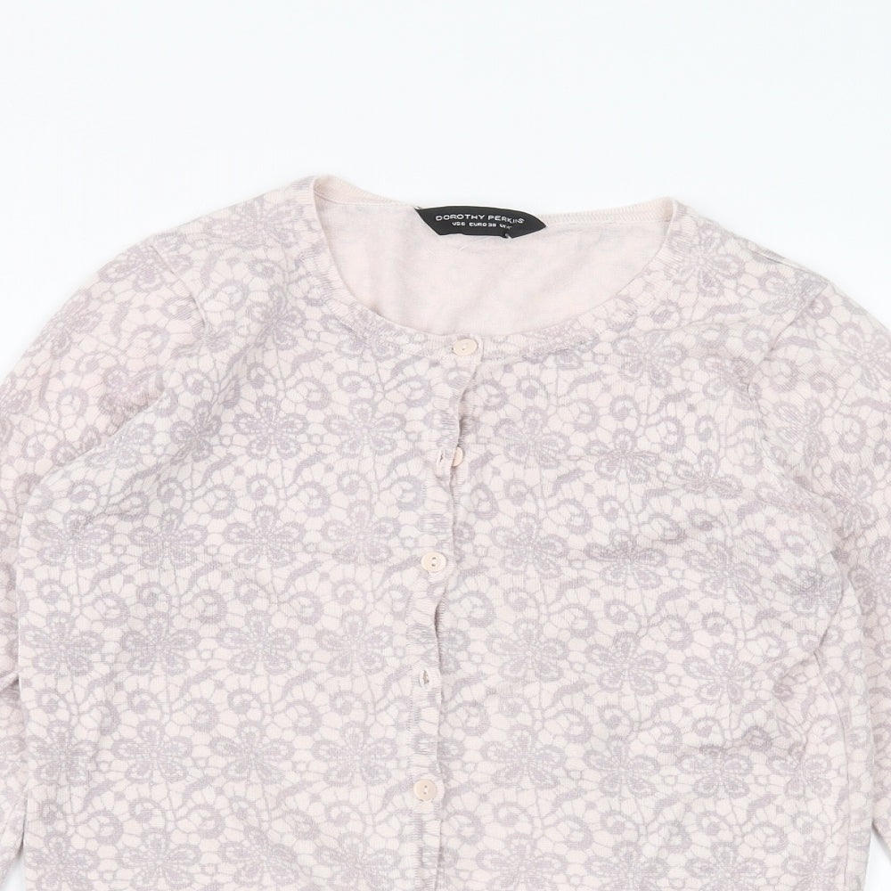 Dorothy Perkins Womens Pink   Cardigan Jumper Size 10