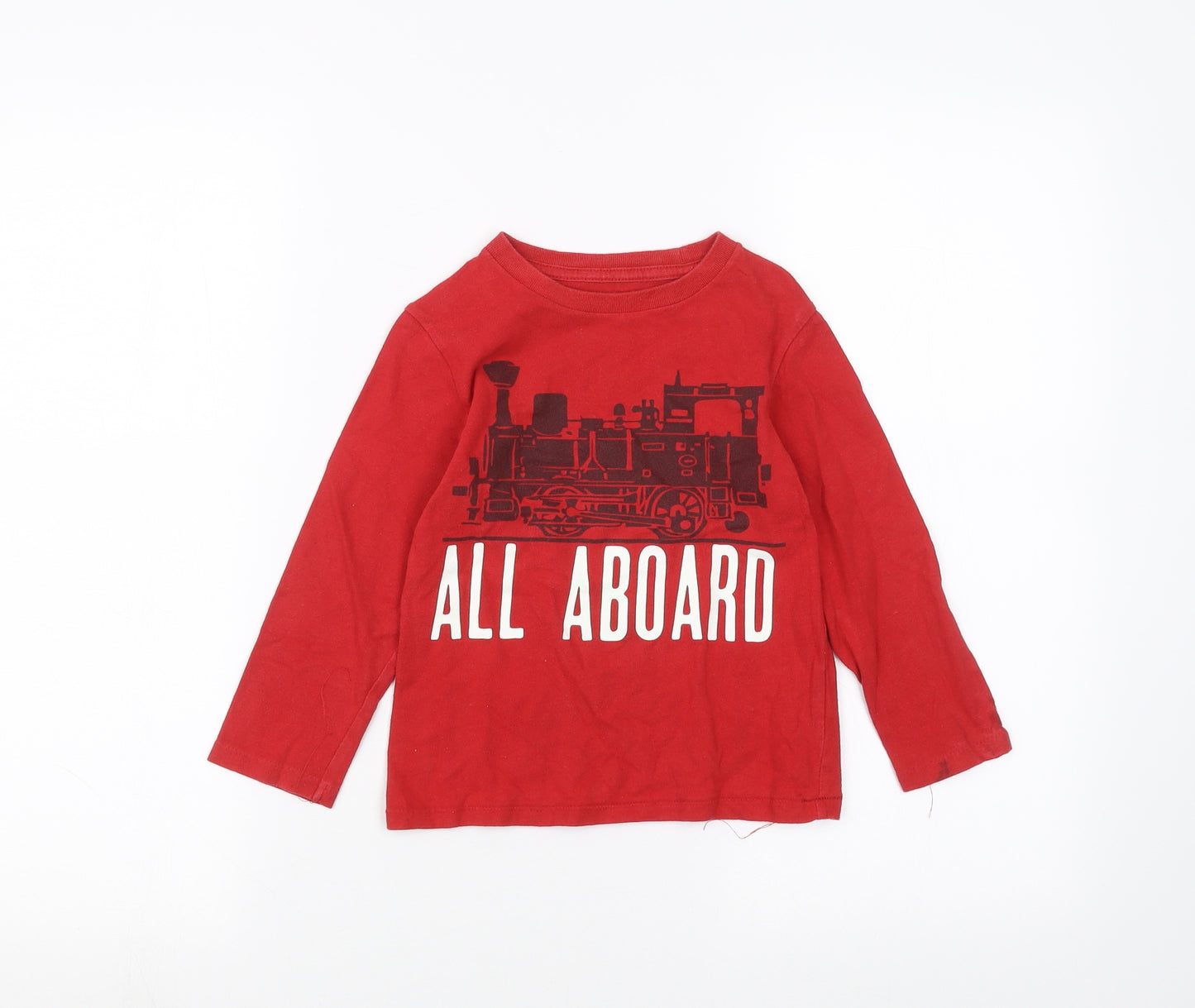 Gap Boys Red   Basic T-Shirt Size 4 Years