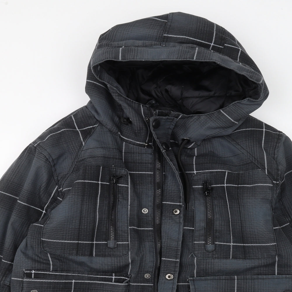 Cedar Wood State Mens Grey   Parka Coat Size M