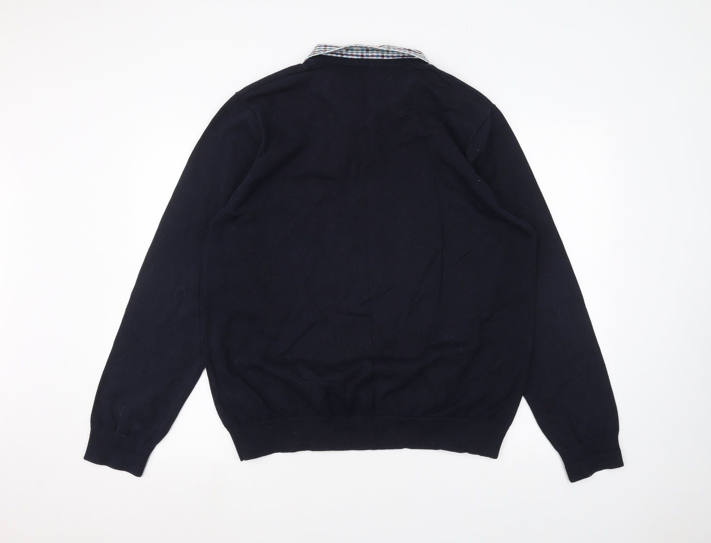 Marks and Spencer Mens Blue   Pullover Jumper Size XL