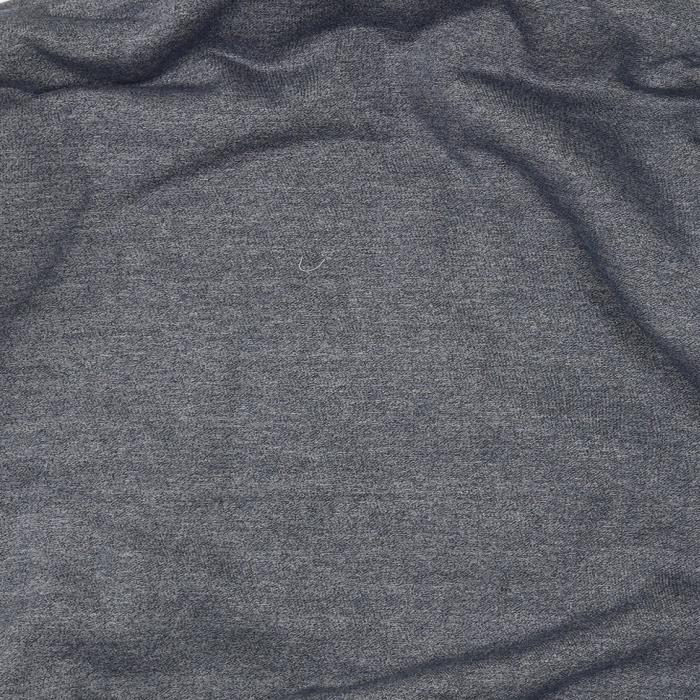 D555 Mens Grey   Full Zip Hoodie Size 4XL