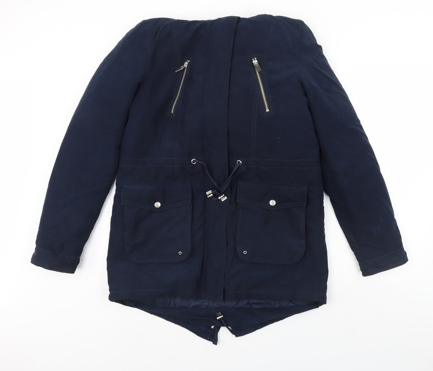 Preworn Womens Blue   Rain Coat Coat Size 12