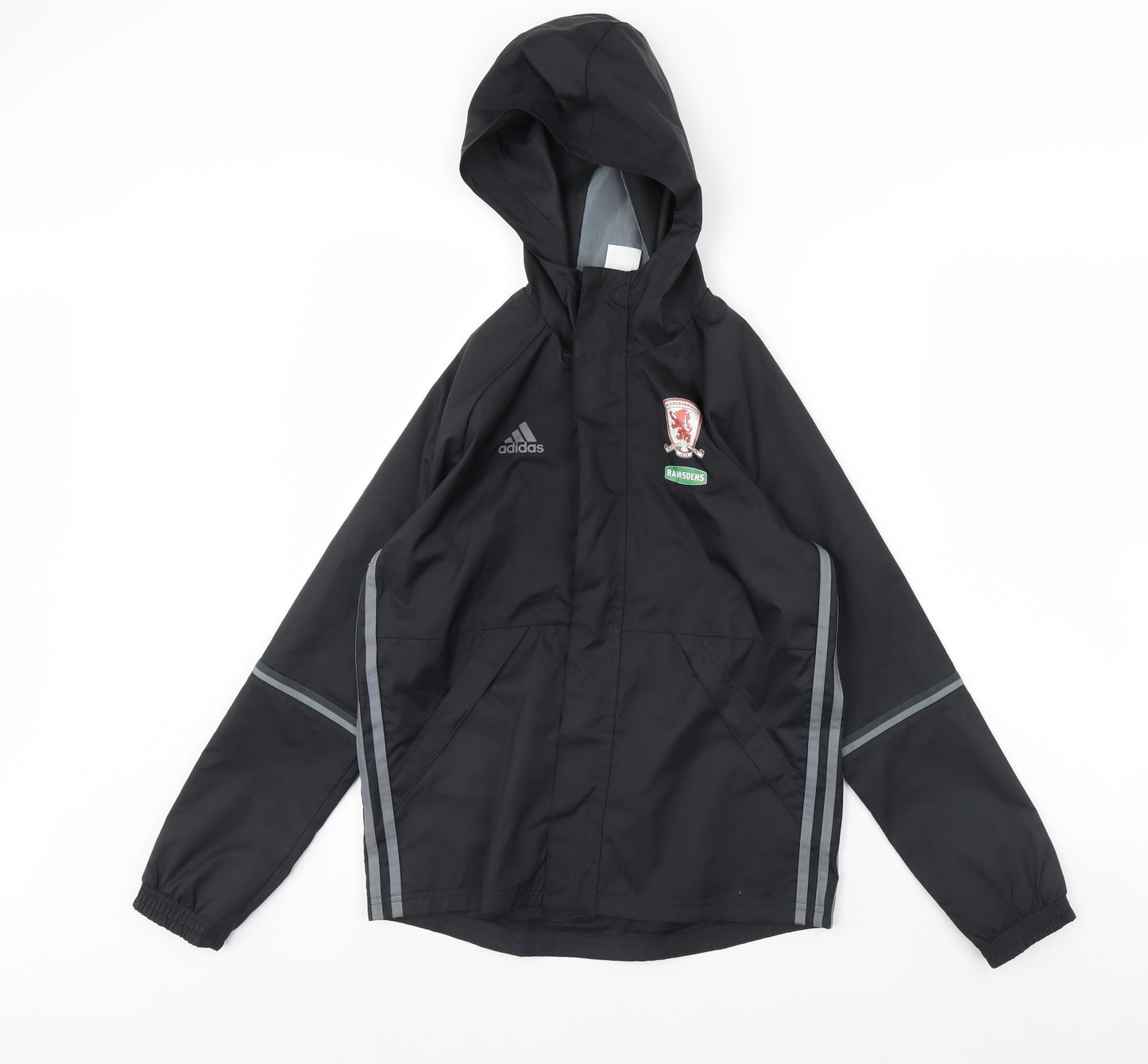 adidas Boys Black   Jacket Coat Size 11 Years  - Middlesborough