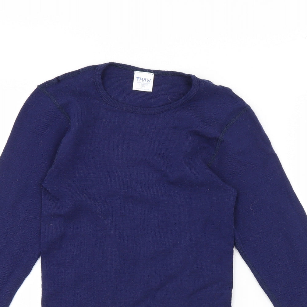 thaw Womens Blue   Pullover Jumper Size M