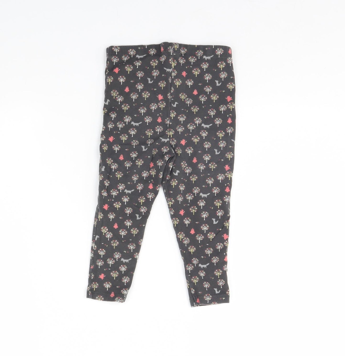 m&s Girls Grey Spotted  Capri Leggings Size 18 Months
