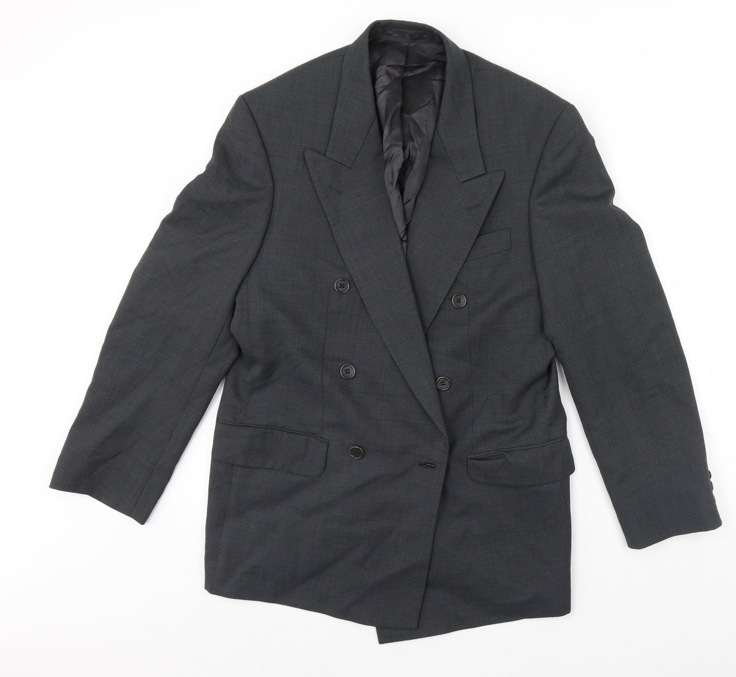 Preworn Mens Grey   Jacket Blazer Size 44  - Shoulder Pads