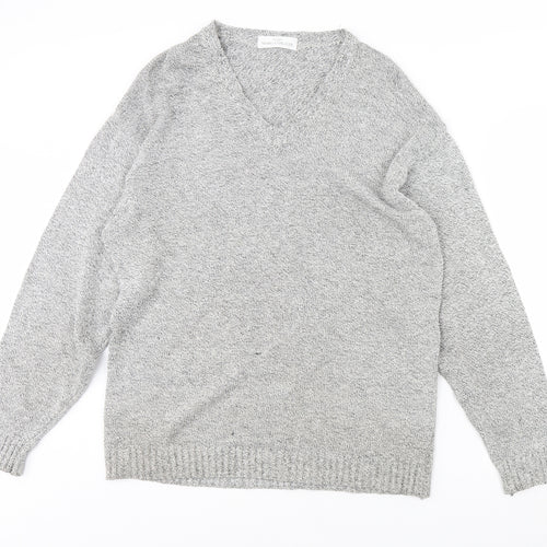 m&s Mens Grey   Pullover Jumper Size M