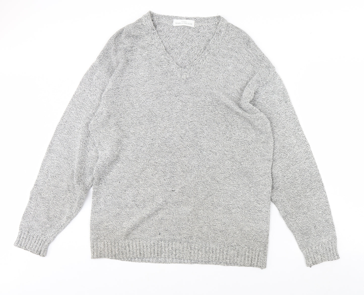 m&s Mens Grey   Pullover Jumper Size M
