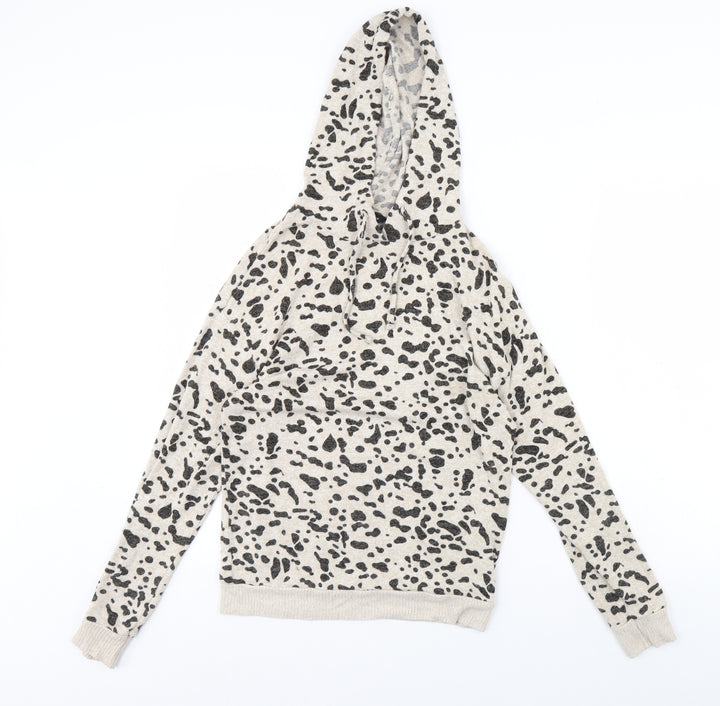 Dorothy Perkins Womens Brown Animal Print Pullover Hoodie Size 6
