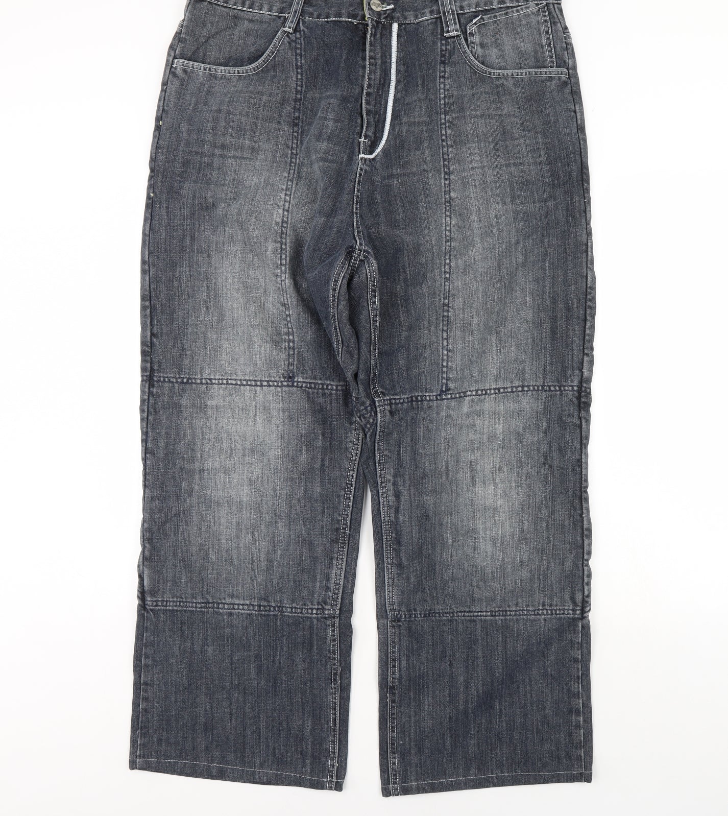 Preworn Mens Blue  Denim Straight Jeans Size 36 L30 in