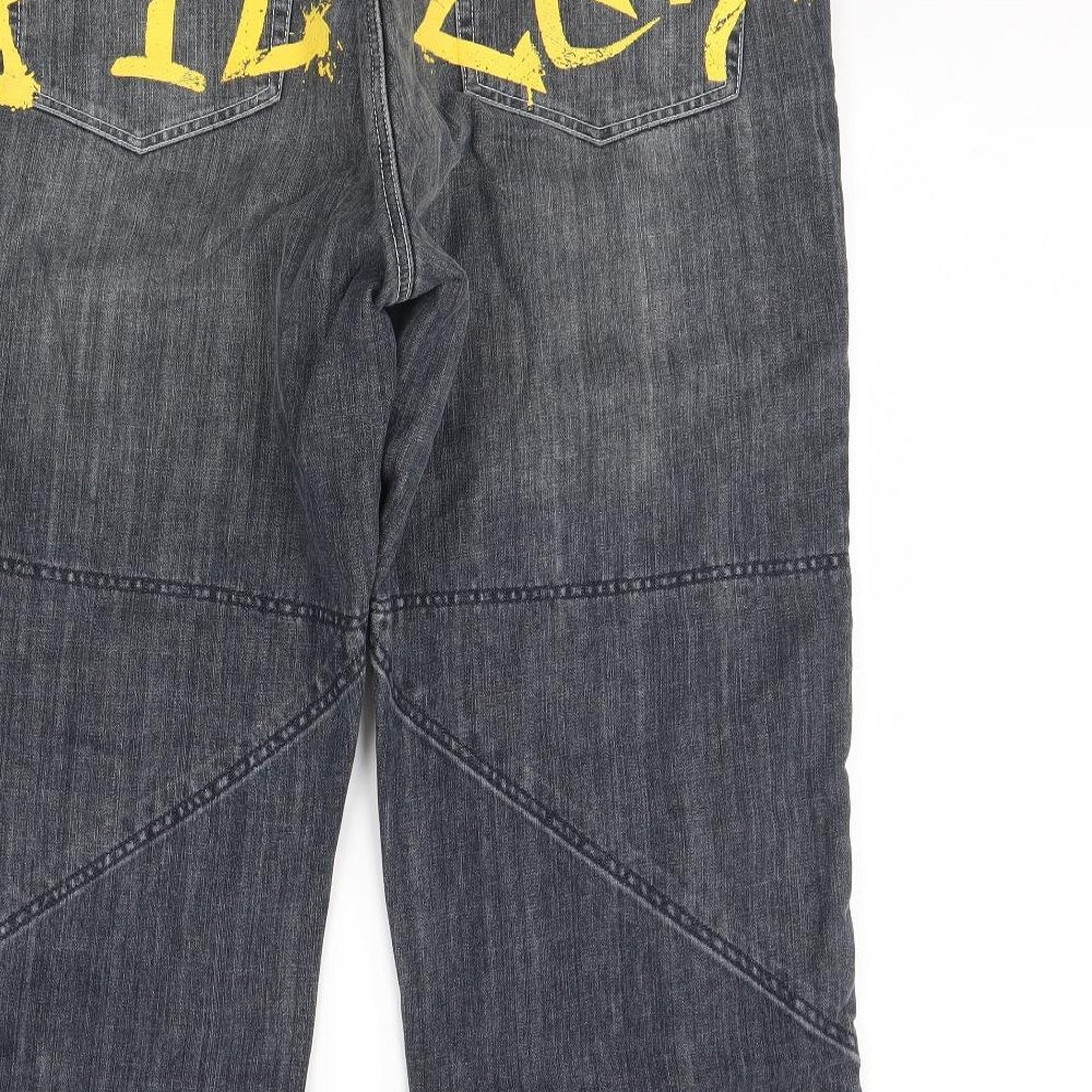 Preworn Mens Blue  Denim Straight Jeans Size 36 L30 in