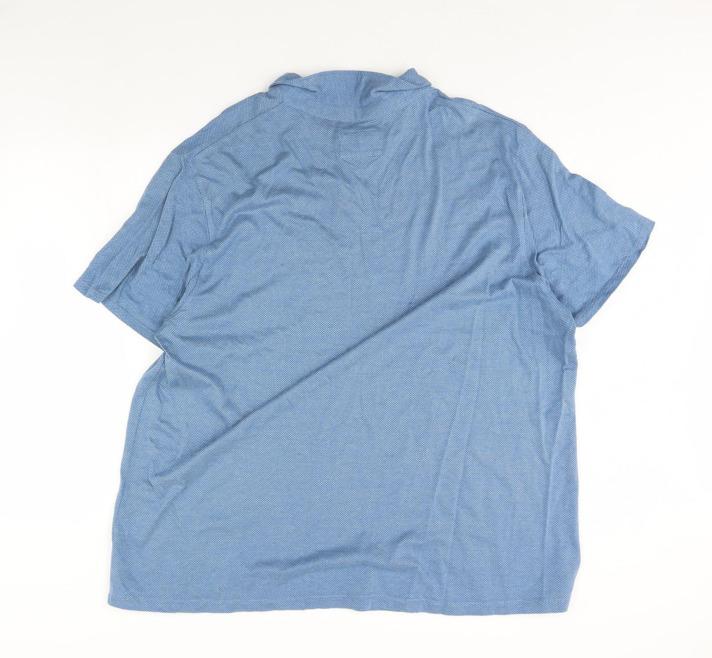 Debenhams Mens Blue Polka Dot   Polo Size 2XL