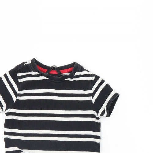 George Boys Black Striped  Basic T-Shirt Size 2 Years