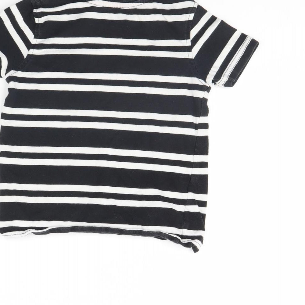 George Boys Black Striped  Basic T-Shirt Size 2 Years