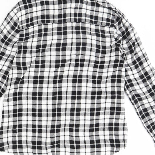 Candy Couture Girls Black Check  Basic Button-Up Size 11-12 Years