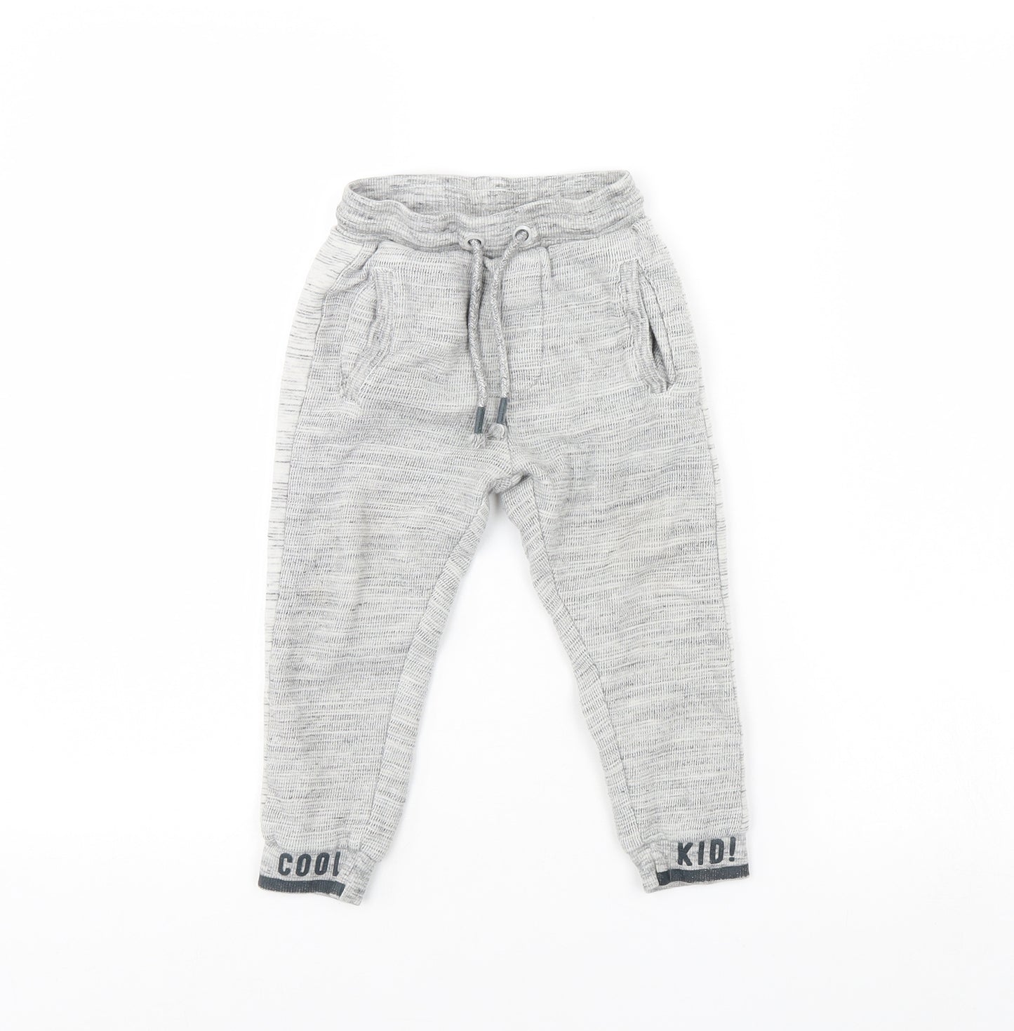 George Boys Grey   Jogger Trousers Size 2 Years