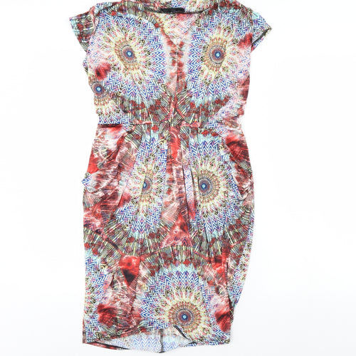 Wearhouse Womens Multicoloured Fair Isle  Bodycon  Size S