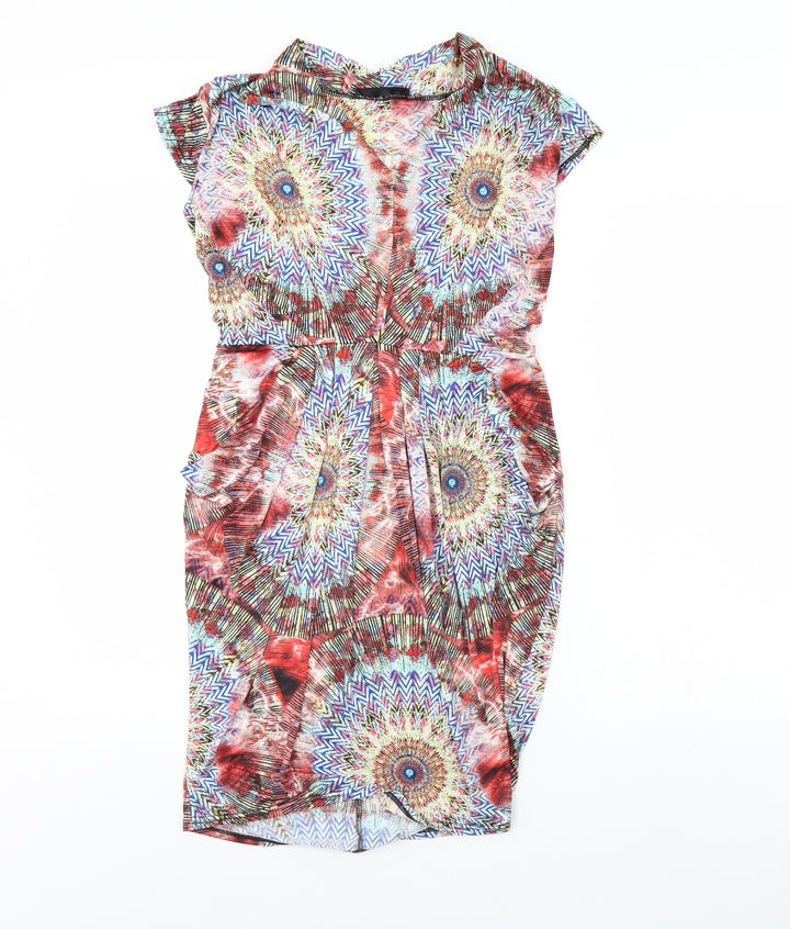 Wearhouse Womens Multicoloured Fair Isle Bodycon Size S