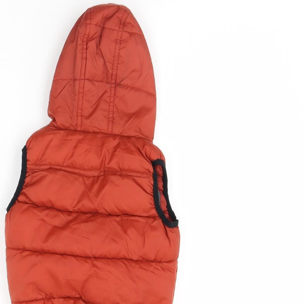 NEXT Baby Orange   Gilet Coat Size 6-9 Months