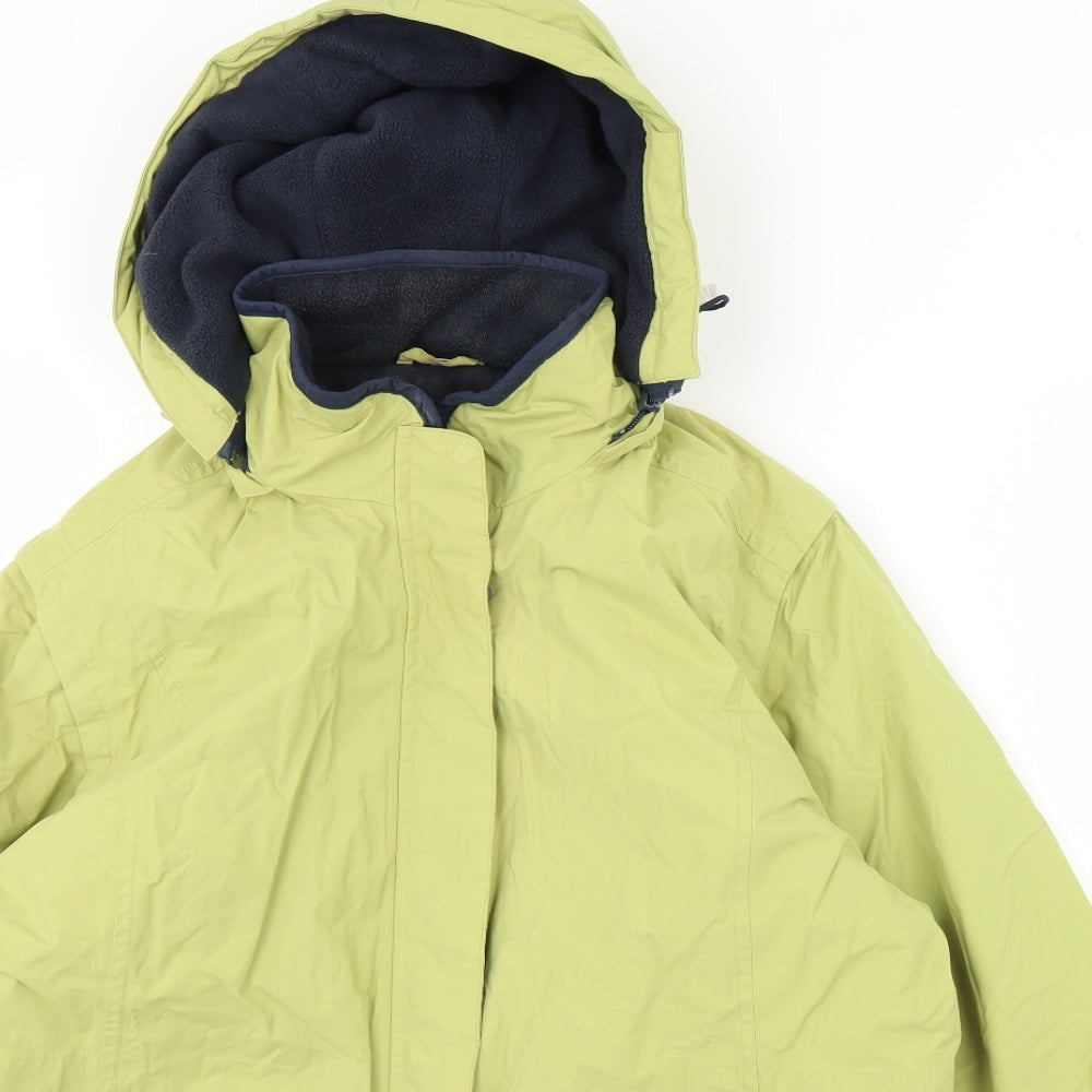 Preworn Womens Green   Rain Coat Coat Size 16